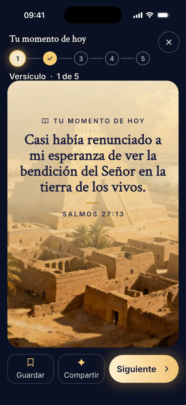 El versículo del día sobre un cuadro de Ur