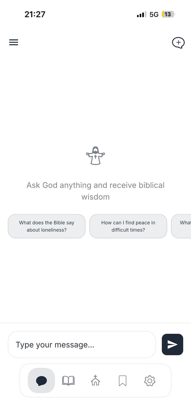 Bible Chat Interface